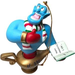 Christmas Magic Disney Grolier Tree Ornament ALADDIN GENIE 26231 126 New in Box
